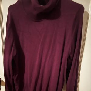 Calvin Klein purple turtleneck sweater